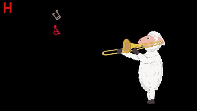 九年の新年を祝ってコンサートを開催している羊の動画。
