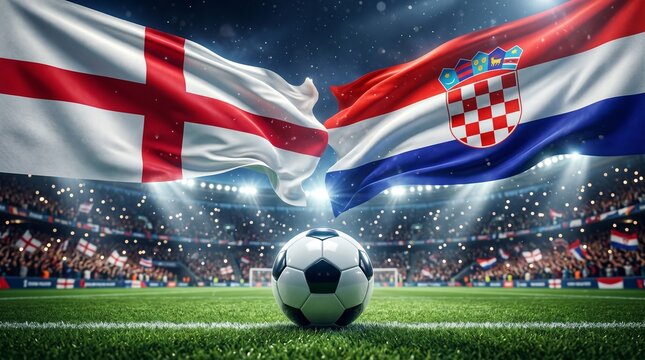 England vs. croatia soccer match - intense international football rivalry