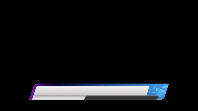 footage template lower third with blank space for broadcast media