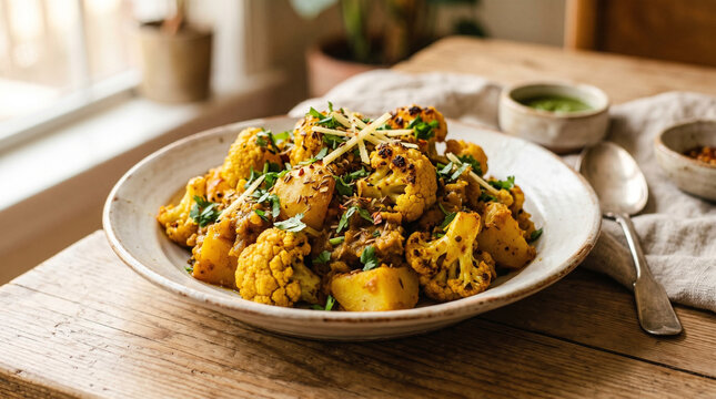 Aloo gobi, Indian vegetarian dish