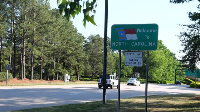 North Carolina Public Welcome sign