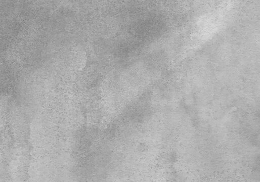 Gray Watercolor Texture Background &ndash; Abstract Monochromatic Concrete Cement Paint Backdrop
