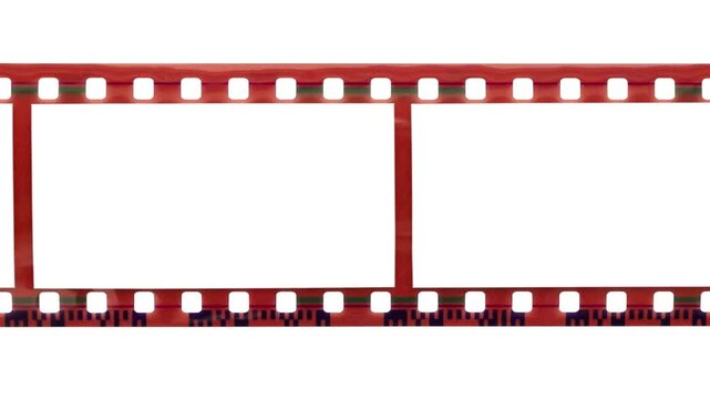 classic blank cinema film strip design element, Film strip animation on green screen with cinema frame border, 
35mm strip filmstrip animation, 35mm negative design is for video editing,