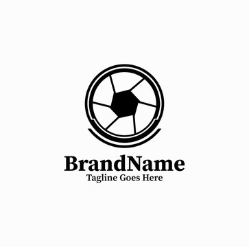 Creative Camera Lens Represents Professional Photography Studio Identity With Modern Style