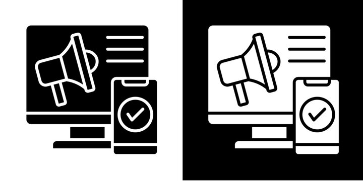 Multi-Device Access  Icon Set White Style Collection