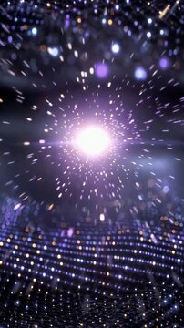 Title Deep Violet Atmospheric Particle Haze Breathing Glow Minimalist