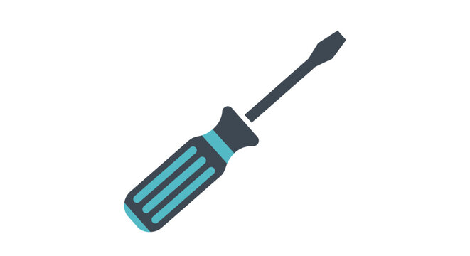 Flat Icon Screwdriver Tool