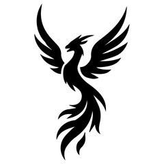 Fototapeta premium Black infinity bird logo illustration with modern vector design symbolizing freedom continuity and endless possibilities.