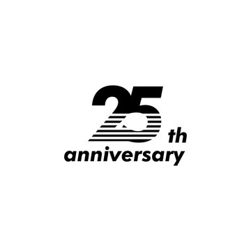 anniversary logo design, 25th anniversary, symbol, icon, party, logo design for 25th anniversary, vector, success, illustration, birthday, symbol, background, year, congratulation, greeting, invitatio