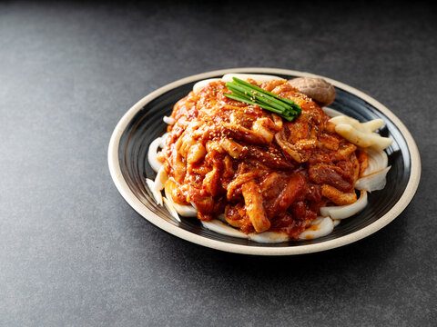 Duck meat marinated in spicy sauce