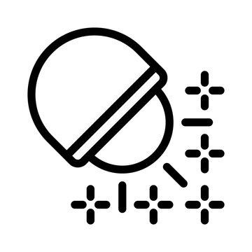 strobe light line icon