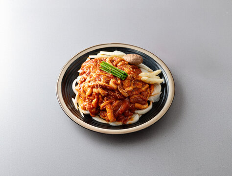 Duck meat marinated in spicy sauce