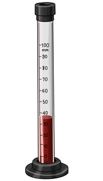 Westergren ESR Tube Blood Sedimentation Test Illustration
