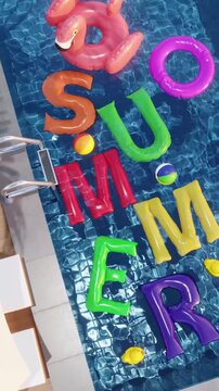 Colorful Magnetic Alphabet Letters on Blue Background