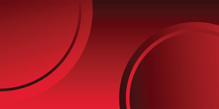 Abstract red background with circles. Applicable for gift card, Poster on wall nice modern simple
