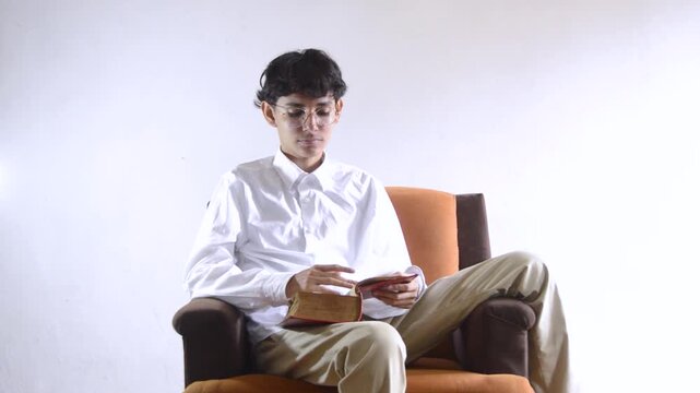 Quiet Reading Session in a Minimalist Room