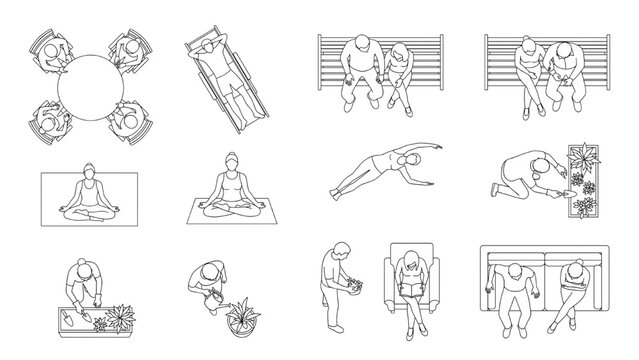 . CAD Blocks Icon Sheet Vector