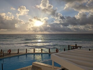 Obraz premium sunset on the beach