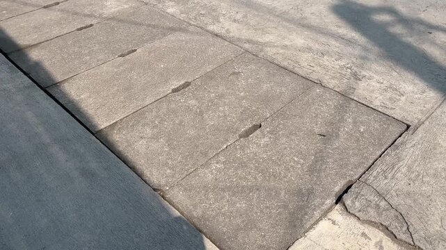 Cracked Concrete Around Drainage Manhole Cover Video