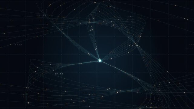 Mysterious Abstract Network Background Future Technology Light
