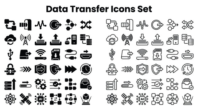 Collection of various studio icons on white background