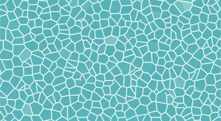 Obraz premium Abstract Mosaic Texture with Geometric Patterns in Aqua