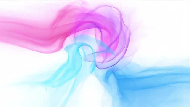 Abstract background swirl wave color smoke blend in motion illustration with soft gradient flow and dreamy light minimal clean white negative space creative art fluid texture modern wave harmony