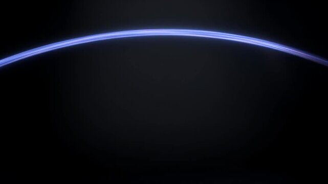 Futuristic arc light minimal blue background black space abstract curve glow elegant modern design mysterious mood dark background abstract light curve digital wallpaper sleek smooth motion design