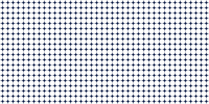 Minimalist abstract geometric seamless pattern background with dark blue star cross grid texture for modern banner design