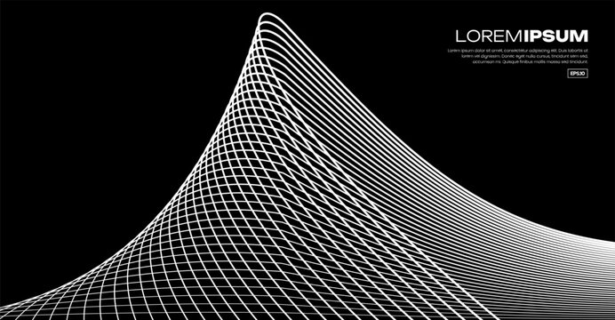Dynamic structure grid stripe line abstract background
