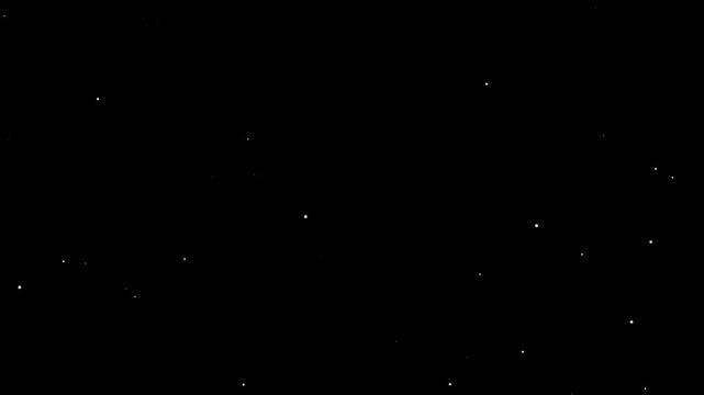 4K Dust particals flying against black background. Snowflakes overlay isolated on chroma key footage, Abstract Fire Particles Animated Background. abstract dust fail video with black background