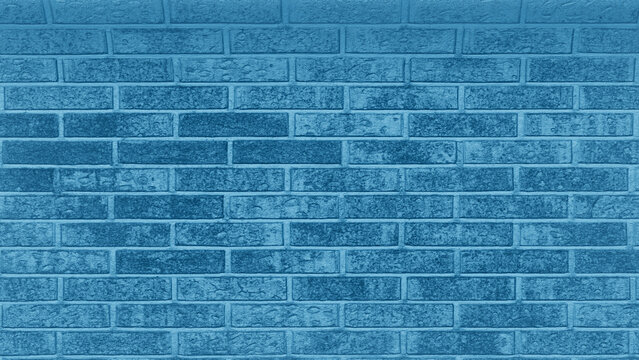 Teal Brick Wall Texture