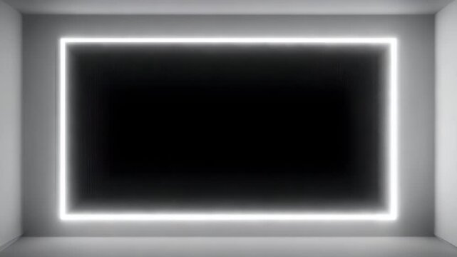 Brilliant light strip traveling along frame edge as dynamic border