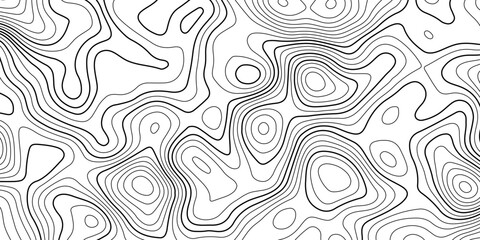 Fototapeta premium Minimalist abstract background with flowing topographic contour lines, soft gray and black tones white background, smooth organic curves, modern and clean aesthetic, subtle depth and texture.