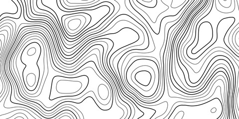 Obraz premium Minimalist abstract background with flowing topographic contour lines, soft gray and black tones white background, smooth organic curves, modern and clean aesthetic, subtle depth and texture.