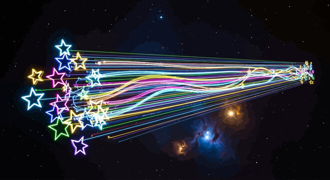 Electric blue lightning bolt striking with sparks.