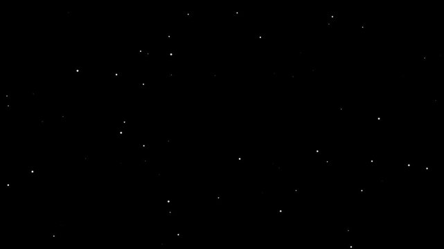 4K Dust particals flying against black background. Snowflakes overlay isolated on chroma key footage, Abstract Fire Particles Animated Background. abstract dust fail video with black background