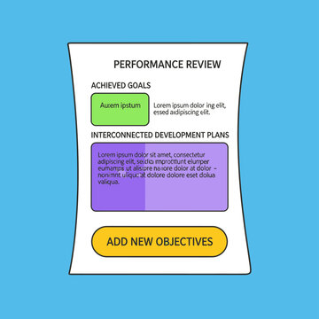 Performance Review Document with Goals and Plans