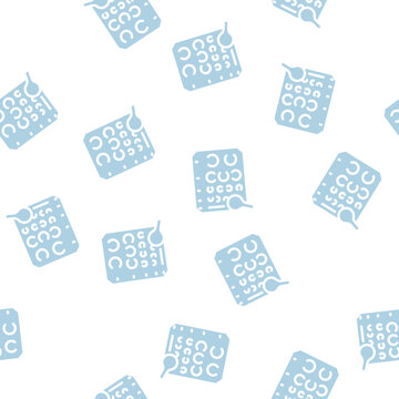 golovin table for eye examination glyph vector seamless pattern. golovin table for eye examination signthin illustration