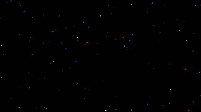4K Dust particals flying against black background. Snowflakes overlay isolated on chroma key footage, Abstract Fire Particles Animated Background. abstract dust fail video with black background