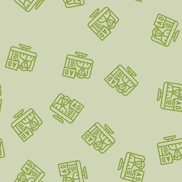 native advertising line seamless pattern native advertising thin line illustration