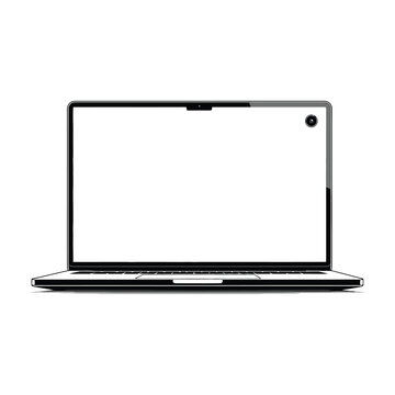 HP laptop computer with blank screen
