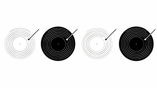 Concentric circles with arrow showing rotation and direction