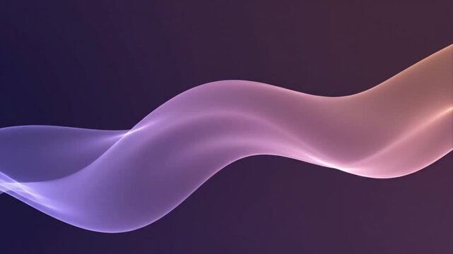 Abstract elegant wavy line background with smooth purple and pink gradient