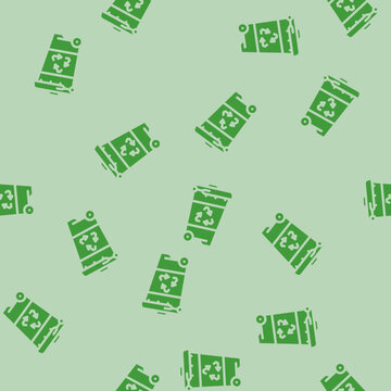 zero waste lifestyle green living glyph vector seamless pattern. zero waste lifestyle green living thin illustration