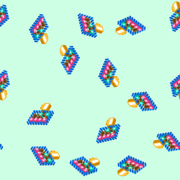 serverless architecture software isometric seamless pattern. serverless architecture software sign illustration