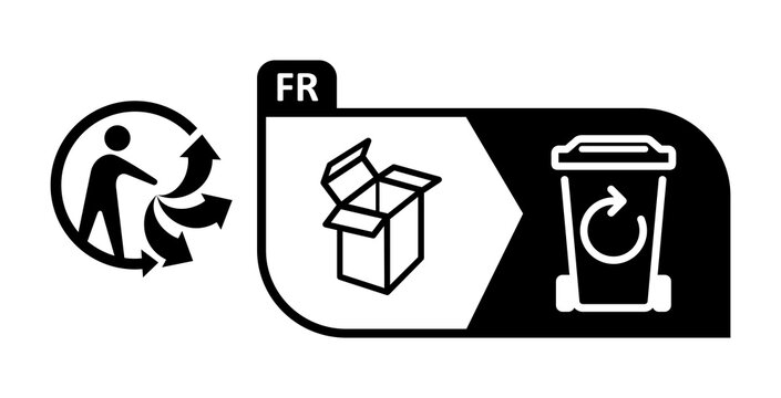Triman Logo recycling in France