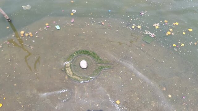 Shivling Submerged in Holy Shipra River Water at Ram Ghat Ujjain
