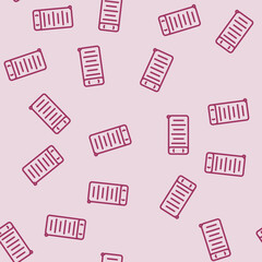camping pad glamping line seamless pattern camping pad glamping thin line illustration © sevector