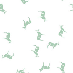 Obraz premium donkey animal glyph vector seamless pattern. donkey animal signthin illustration